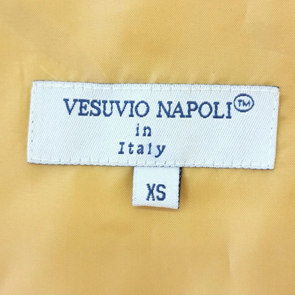 Vesuvio Napoli Mens XS Gold Yellow Formal Suit Vest Waistcoat Wedding